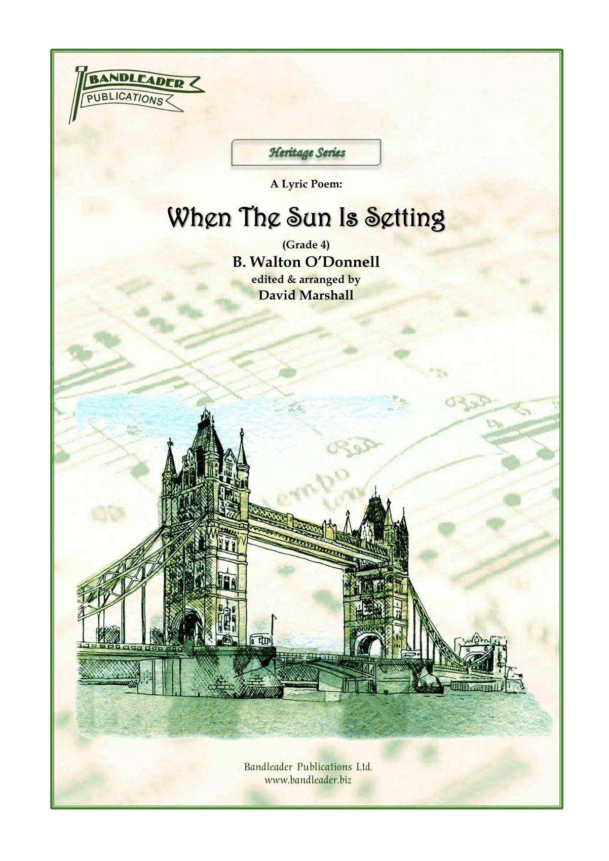 WHEN THE SUN IS SETTING